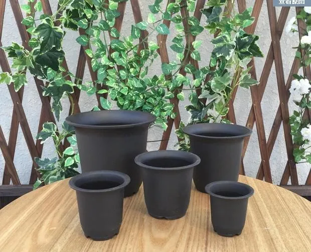 Round Plastic Black Fleshy Flower POTS,Frosted Tubs.Green Plant,Vientiane Basin.Volumes Dedicated,Garden Supplies