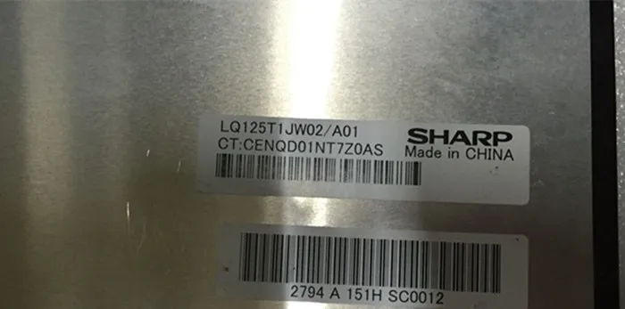 

LQ125T1JW02 12.5 inch lcd screen 2K 2560*1440