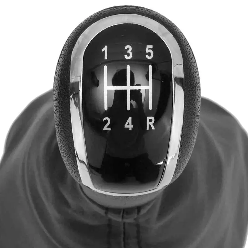 5 Speed 6 Gear Car Shift Gear Knob With Leather Boot For Mercedes Benz C Class W203 S203 A Class W168 1997-2004 W202 1993-2001