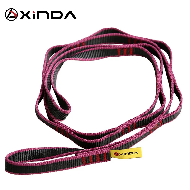 XINDA Outdoor Climbing Rope Climbing Auxiliary Rope Downhill Aerial Yoga Hammock Daisy Ring Sling Equipment Wear Ring