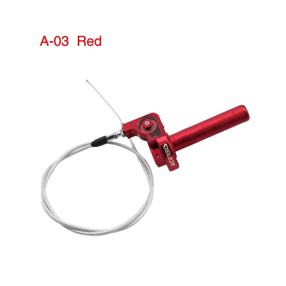 ZSDTRP 7/8'' CNC Aluminium Twist Gas Griff Grip + Kabel Ersatz Für Dirt Bike Quad ATV Pit 50cc 125cc 150cc 250cc