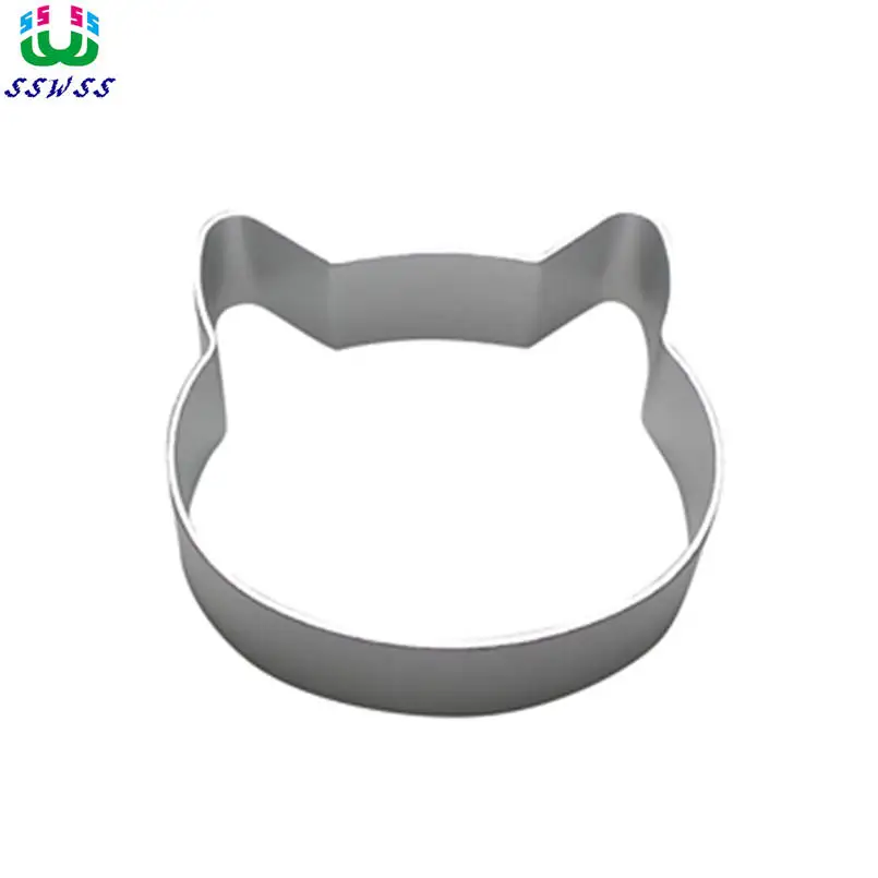 Aluminum Alloy,Cat Head Patterns Shape Cake Decorating Fondant Cutters Tools,Chocolates Cake Baking Molds.