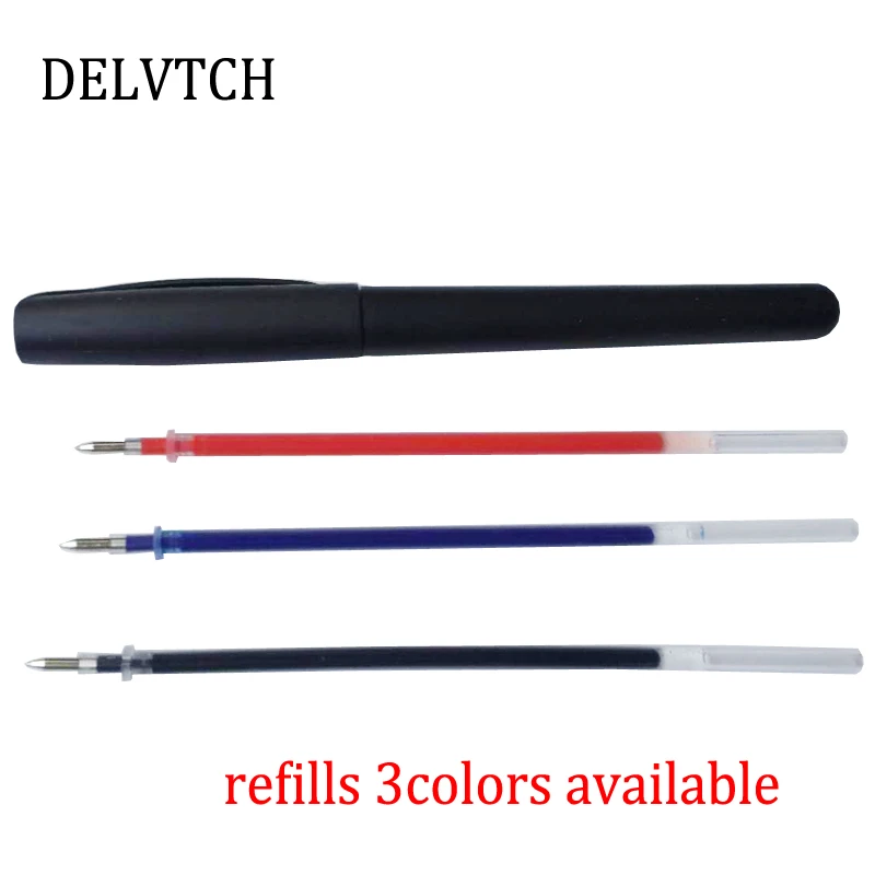 DELVTCH 20Pcs/set 0.5MM Black Matte Gel Pen Black/Blue/Red Refills Available School Office Writing Tools Student Stationery