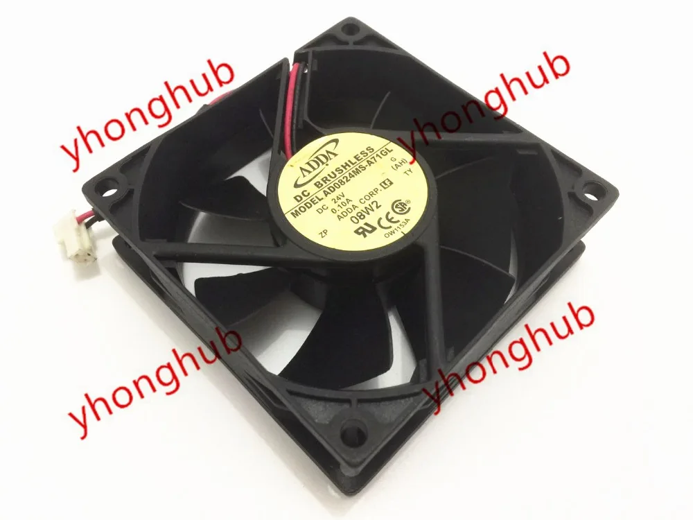 

ADDA AD0824MS-A71GL Server Cooling Fan DC 24V 0.16A 80x80x25mm 2-Wire