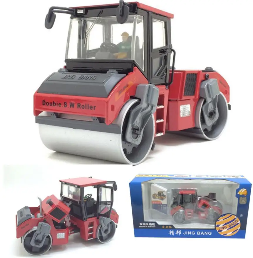 

1:50 alloy Double drum roller model,high simulation engineering vehicles,metal diecast,collection model,free shipping