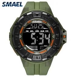 Military Big Dial Sports Men's Watches Army LED digital Shock 1543 watch for men Luminous waterproof relogio masculino Clock