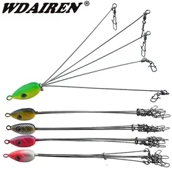 Umbrella Fishing lure Rig 5 Arms Alabama Rig Head Swimming Bait Bass with Swivel Snap Connector Minnow Fishing Group Lure Extend