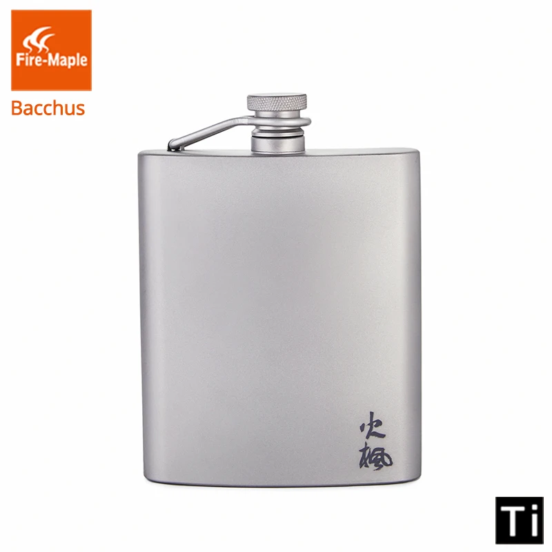 Fire Maple Titanium Hip Flask 200ml Drinkware Outdoor Ultralight Climbing Hiking Camping Whiskey Flagon 88g