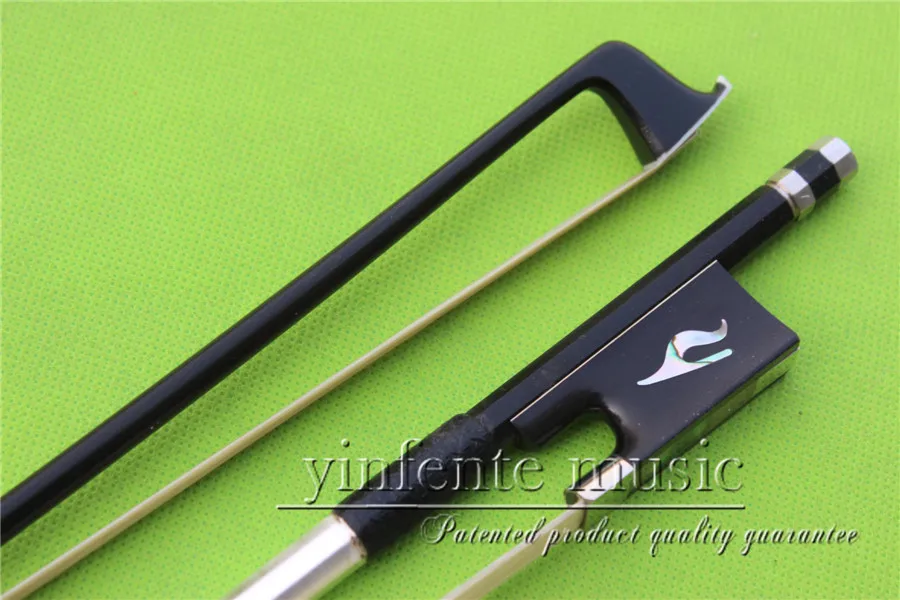 

XHT-0078 # new one 4/4 Violin Bow black Carbon Fiber Fine Sliver String High Quality