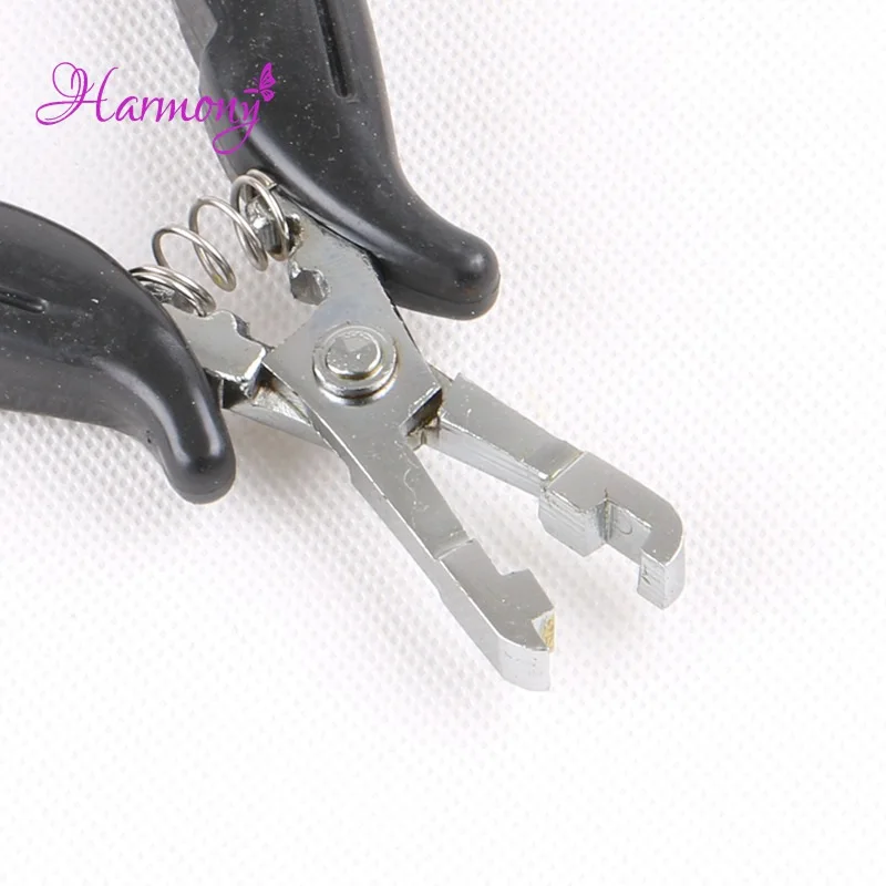 5pcs Pliers Heat Glue Keratin Bonding Square Tip Hair Extension Pliers Micro Rings Removal Hair Extension Pliers