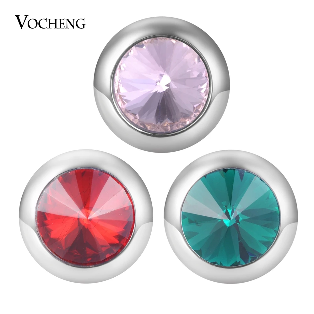 Vocheng Ginger Snap Charms Interchangeable Jewelry Snap Button 18mm 8 Colors Vn-1849