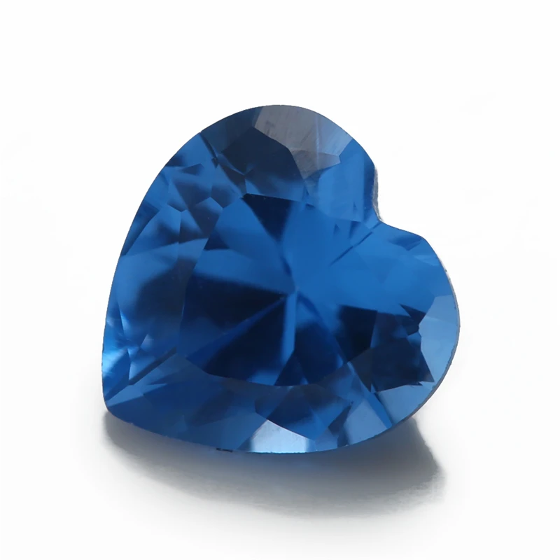

Blue Heart Cut Synthetic Spinel Stones 3x3mm to 10x10mm Loose Gems 106# 109# 112# 113# 114# 120# Colorfor Jewelry Making