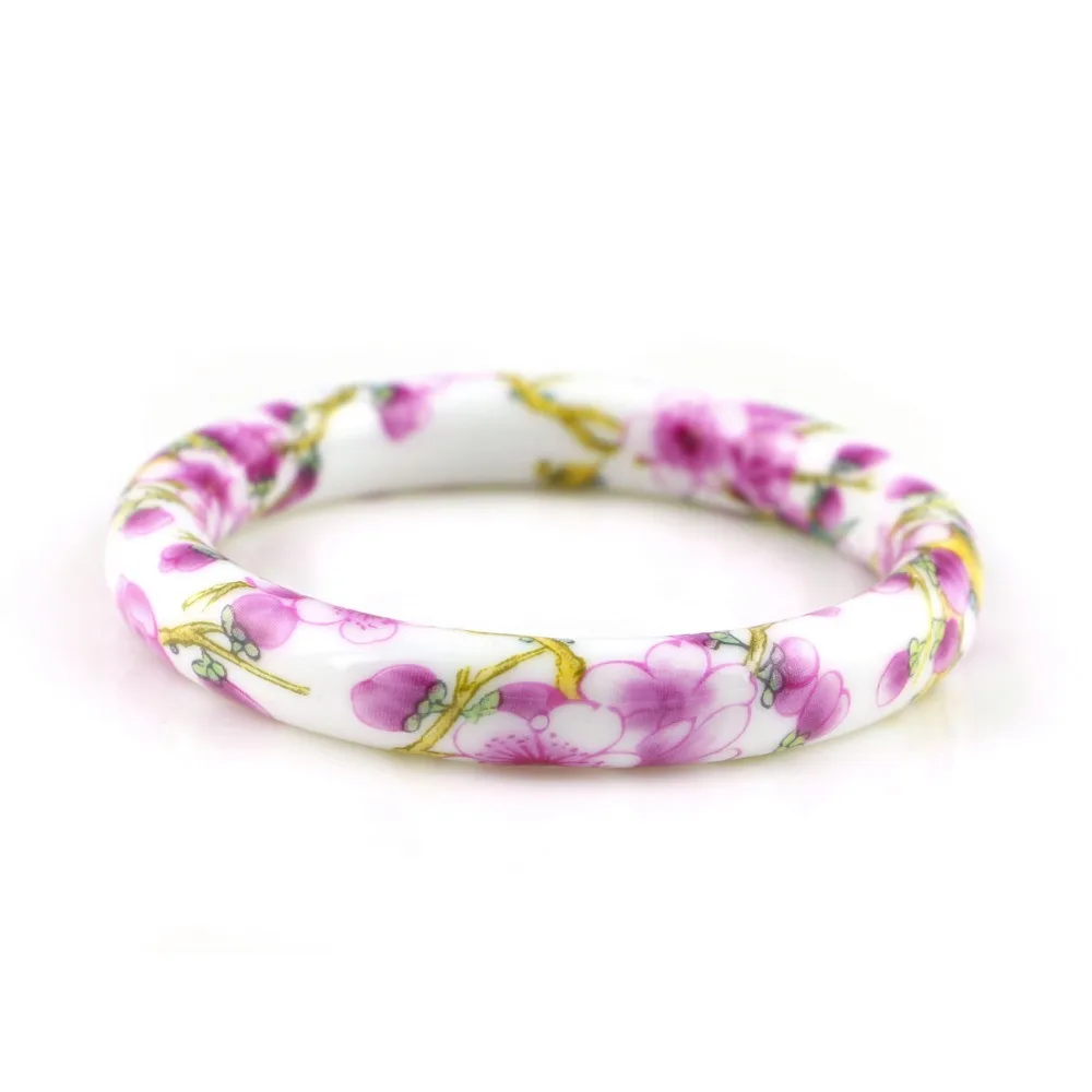 New Fashion Design vintage flower ceramics bangles chinese traditional fashion Classic jewelry Accessory Wholesale china classic