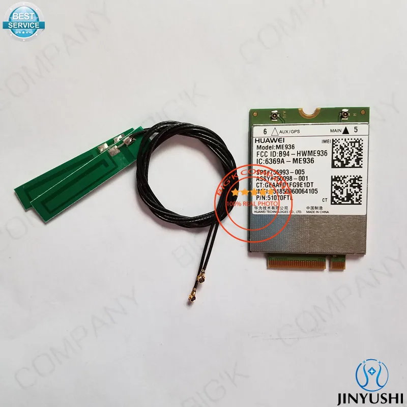 

JINYUSHI For ME936+2PCS antenna for CUBE i9 DELL venue 11 pro replace ME906E NEW&Original FDD LTE 4G WCDMA GSM M.2 Module