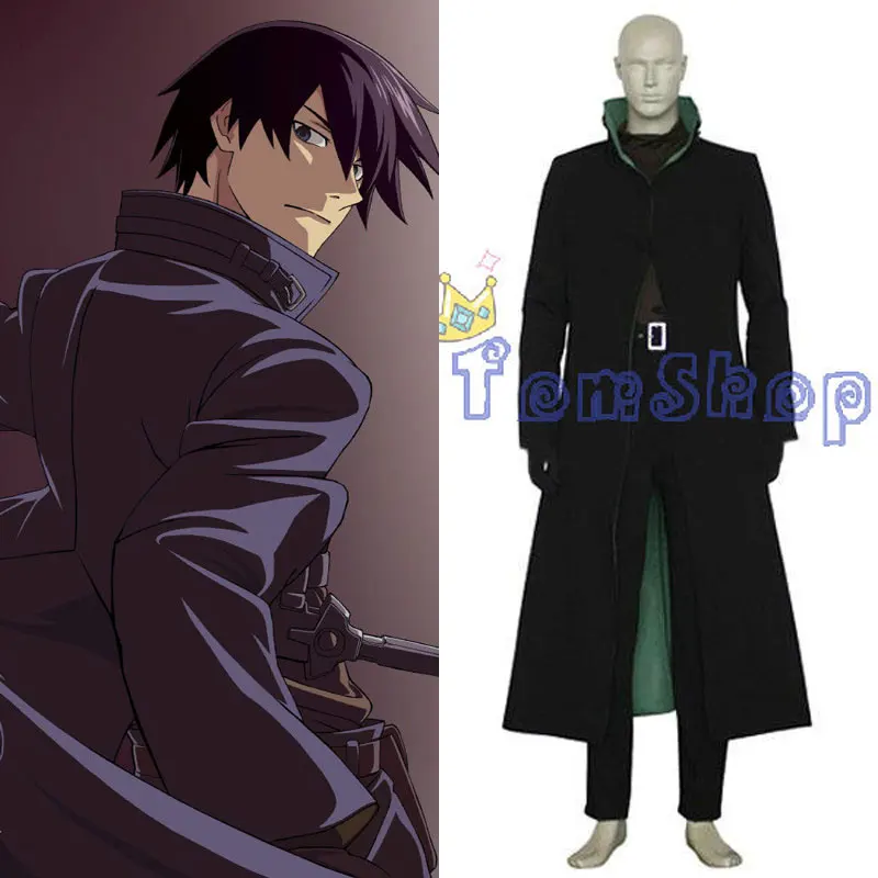 Anime Darker Than Black Hei Cosplay Uniform Suit Full Set Men Halloween Costumes Custom Size