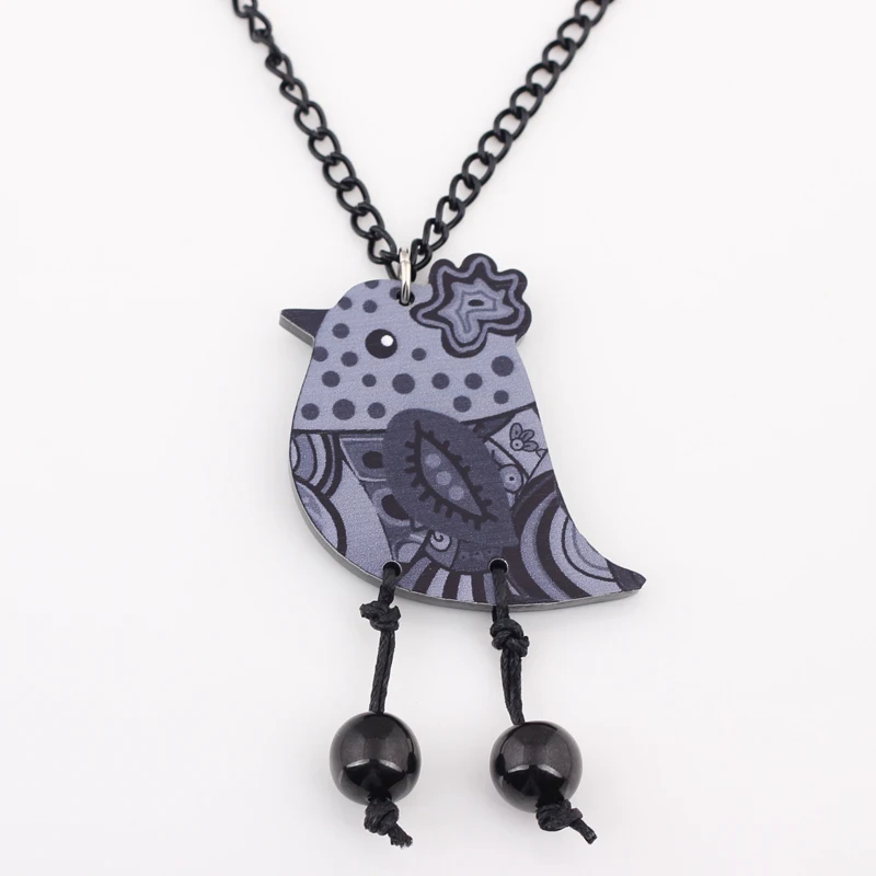 Birds necklace five colors unique design for girls women 2016 news cute lovely  pendant animal shape free shipping