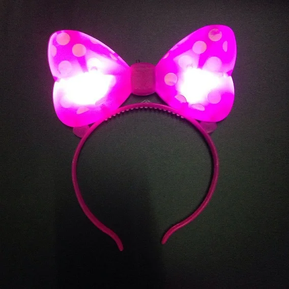 2021 Vendita Calda Reale Divertente Antistress Bavaglio e Scherzi Pratici Luminoso Bowknot Carta Tornante Fascia Concerto Novità Gag Giocattoli Per Bambini