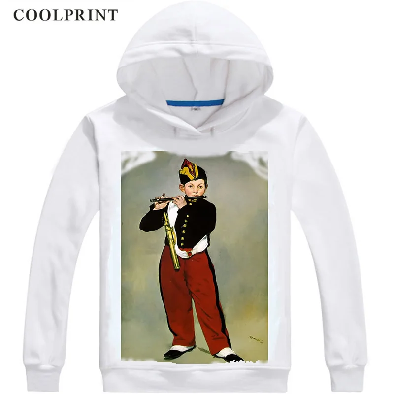 Edouard Manet Hoodies Hooded Hoodie Oil Painting The Fifer Portrat der Dame im Pelz Canale Grande in Venedig Cosplay Sweatshirts