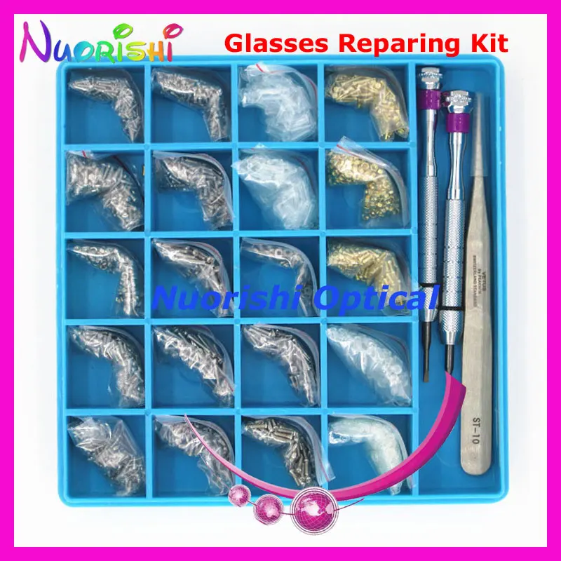 

Eyeglasses Glasses Accessories Repairing Parts Case Kit Set Screwdriver Screw Nuts Washers Tweezers Bushing HBS21