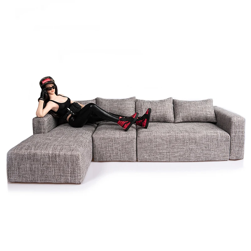 

1/6 Scale Model TYM035 Fashion Sofa European Fabric Sofa Cotton Sofa Playing For 12" Action Figure Body Toys Accessory