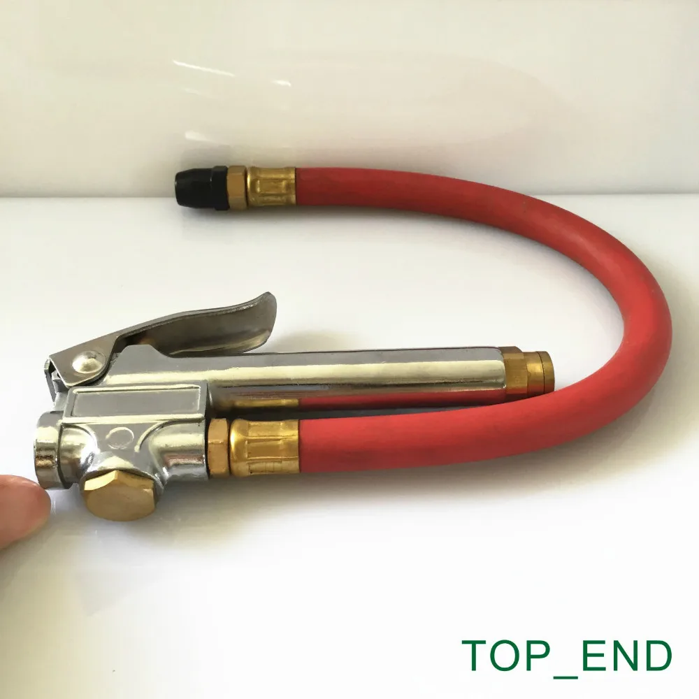 

Free Shipping,1pc,Professional Tire Pressure Gauge,Brass Slide,Range: 10-90psi,12" Long Hose