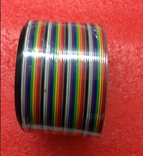 40p 7 color ribbon cable  40p electronic line 40 line row 7 strands of yarn quality dupont line 1 mFree shipping