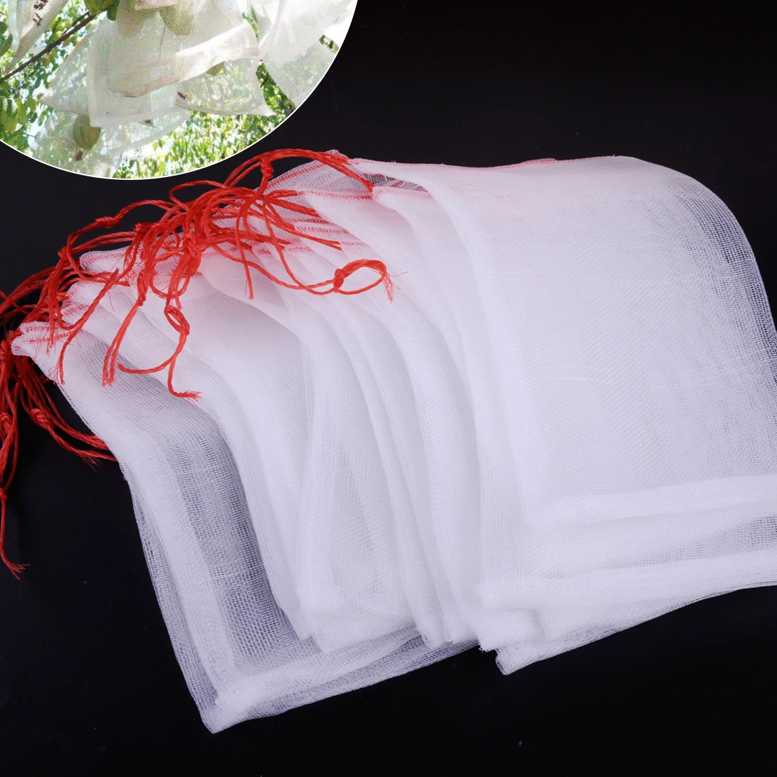 

LETAOSK 20pcs 15x10cm Drawstring MeshPolyethylene & Nylon Filter Media Bag Holders Net Sock Aquarium Garden Pond