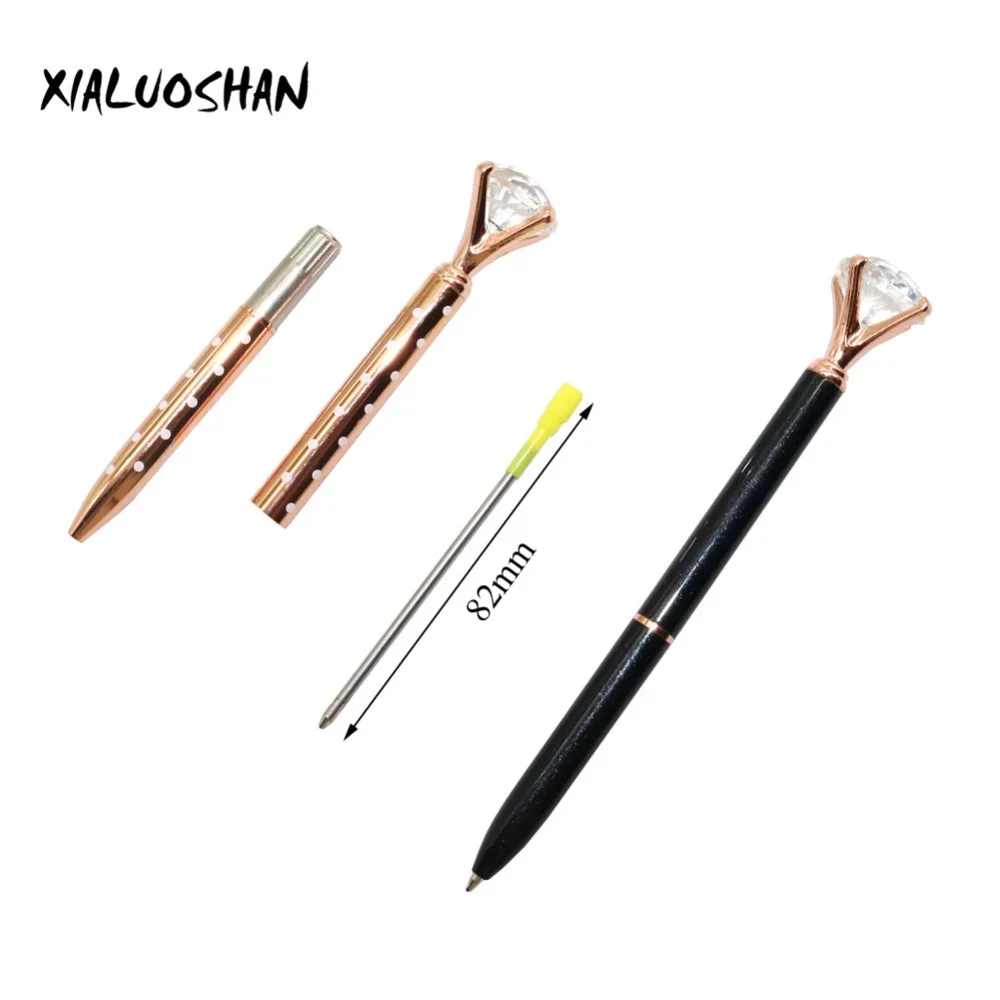 The New brand Rose gold Decoration Ballpoint pen 6 colors Kawaii Novel Writing stationery Ballpoint pen 1 Pc