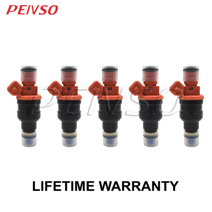 PEIVSO 5pcs 0280150785 Fuel Injector For Volvo 850 2.3L 2.4L I5 Turbocharged 1994~1997