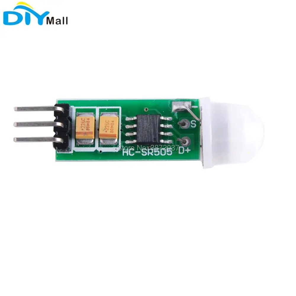 10 pz/lotto HC-SR505 Pyroelectric Infrarossi IR Corpo Umano Sensore di PIR Rivelatore di Movimento Modulo