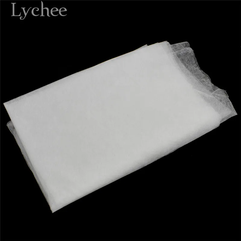 Lychee Life 1.1x1m White Interlinings High Quality Iron On Double Faced Adhesive Fabric Sewing Material Accessories For Garemets image 5