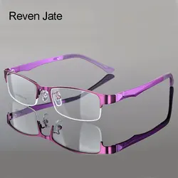 Reven Jate Hälfte Randlose Brillen Rahmen Optische Verordnung Semi-Rim Brillengestell Für frauen Brillen Weiblich