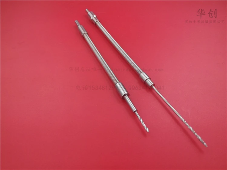 orthopedic instrument  stainless steel flexible drill bit with sleeve drill guide 2.5mm Medical soft drill pelvis reconstruction