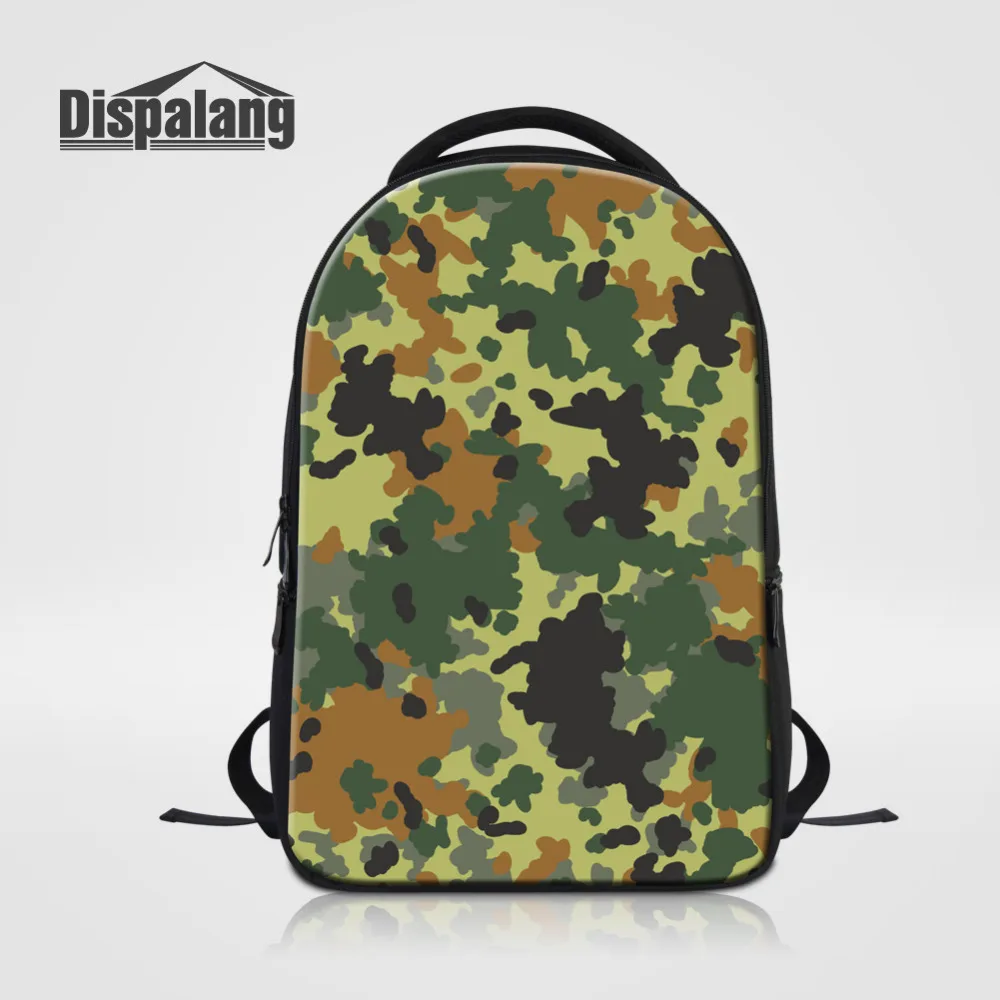 

Dispalang Men Laptop Backpack Camo Printing School Bags For Teenagers Fashion Shoulder Bag Women's Notebook Backpack Mochila