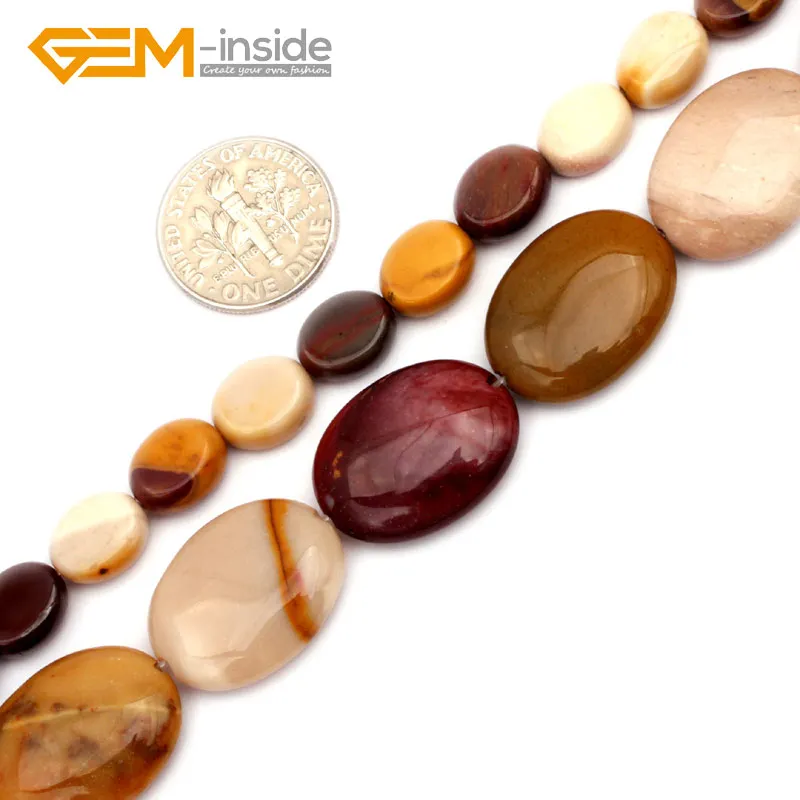 

8x10mm - 15x20mm Drop Oval Mookaite Jaspers Natural Gem Stones Jewelry Making Beads DIY 15" Strand Wholesale Gem-inside