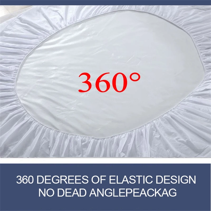 Terry Cloth Waterproof Mattress Cover Cotton Mattress Protector With Elastic Pad Bug Proof Dust Mite 160x190/160x200cm