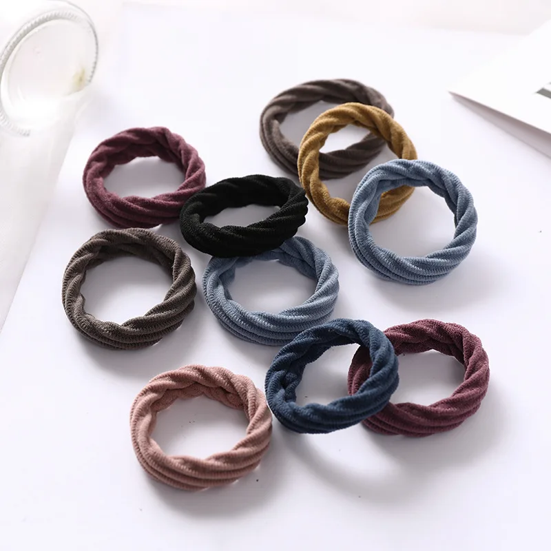 50PCS/Lot Hot Sale Girls Colorful Elastic Hair Band Lovely Kids Children Hair Ropes Hair Accessories Random Color