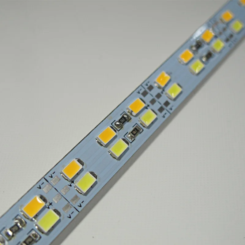 5 sztuk * 50cm DC24V 12v dwurzędowy twardy sztywna taśma LED LED drążek LED aluminiowy 72SMD 5630 czerwony zielony niebieski ciepły biały biały CCT