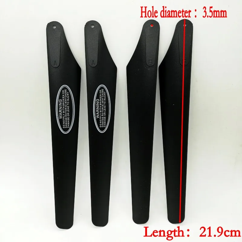 4pcs=2A+2B Syma S031G S031 Main Blades Propellers 21.9cm LT-711 New Version R/C Helicopter Rc Spare Parts Accessories