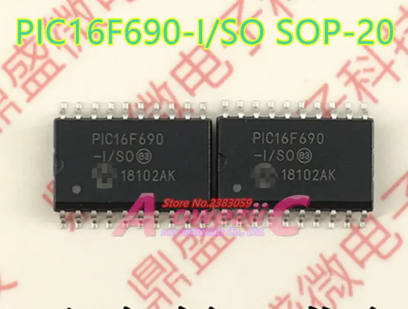 

Aoweziic 2021+ 100%new original PIC16F690-I/SO PIC16F690-I/so PIC16F690 SOP-20 MCU controller