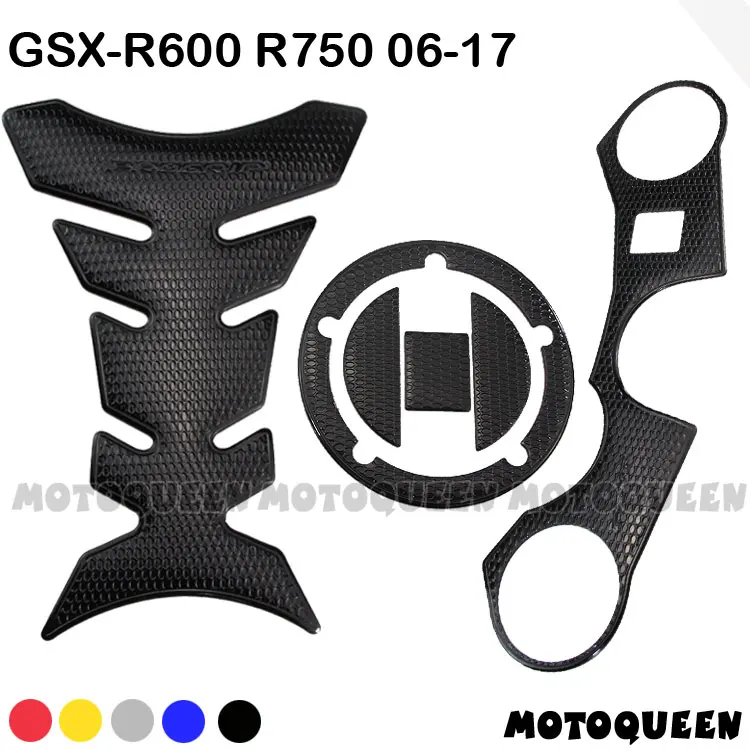 Motorcycle Tank Pad Plate Fork Protector Decals Stickers for GSX R600 R750 GSXR 600 750 GSXR600 GSXR750 K6 K7 K8 K9 2006-2017