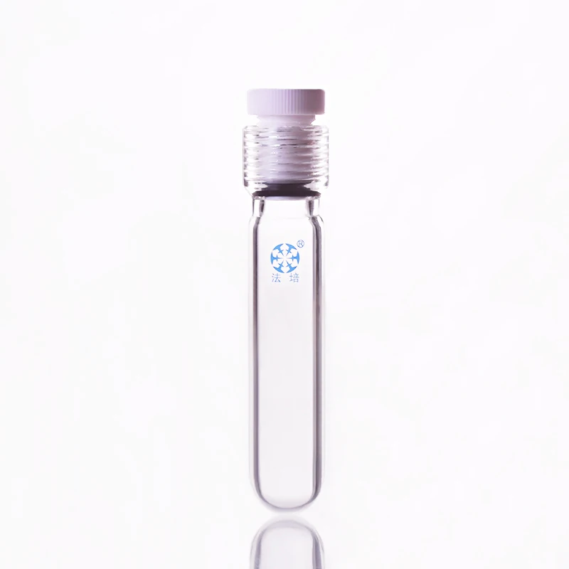 

Thick-walled pressure bottle, 35mL, Outside diameter 25mm, Effective length 125mm, Female thread 25mm with PTFE thread plug