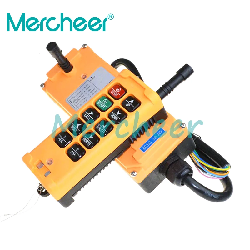 

12-24VDC 10 Channels One Speed industrial wireless Truck Hoist Crane Winch Radio Remote Control System Controller