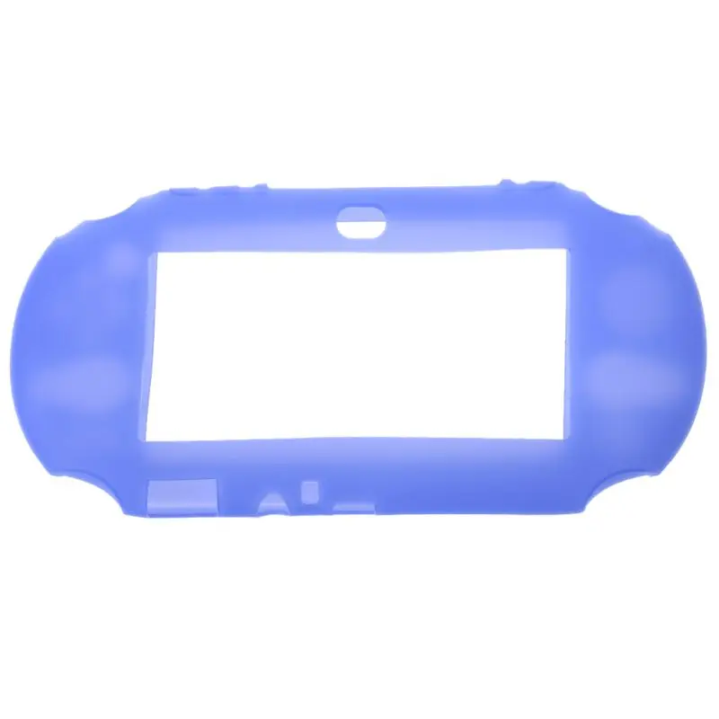 Zwart Blauw Rood Wit Silicone Rubber Zachte Beschermende Case Cover Voor Sony Playstation Ps Vita 2000