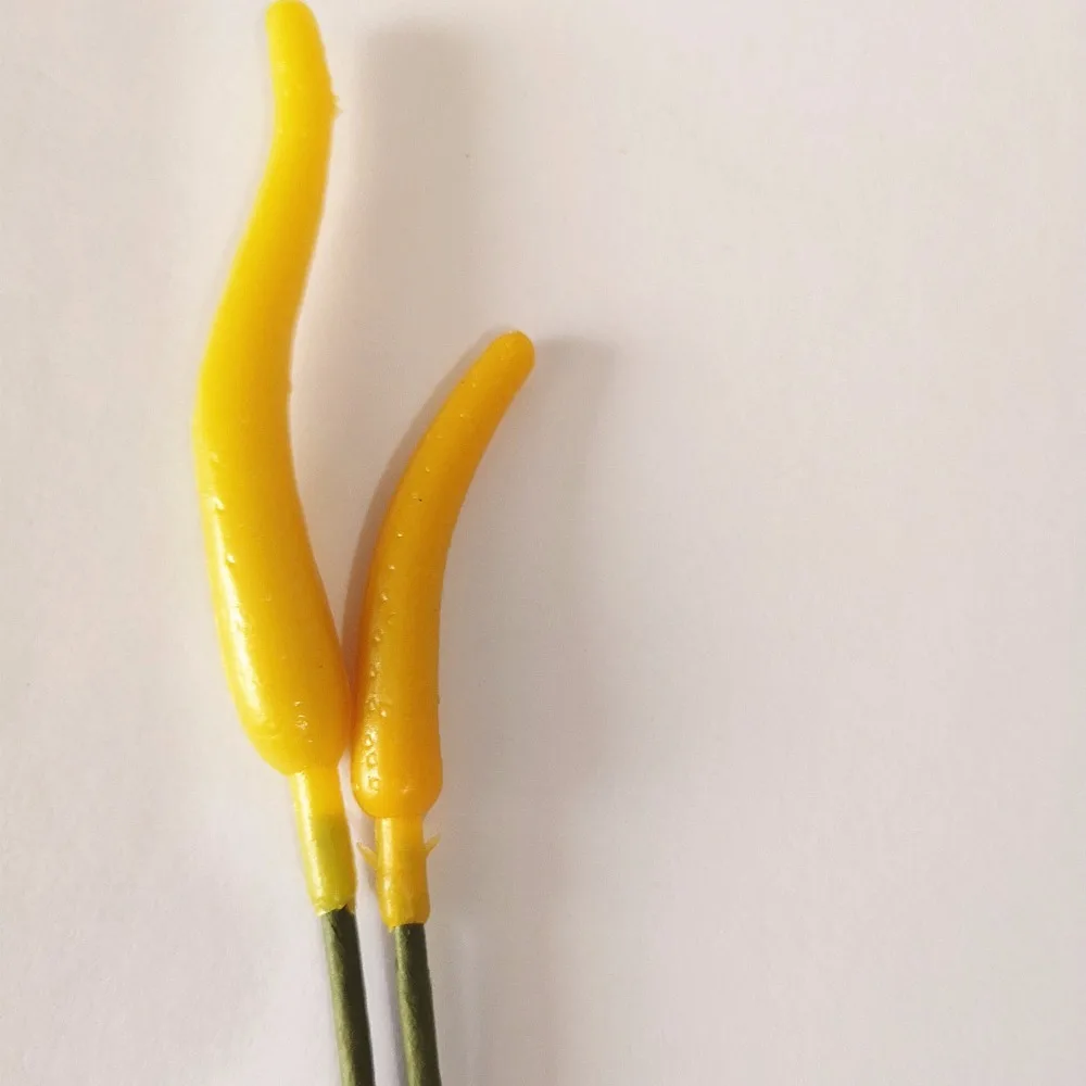 15PCS Calla Lily Artificial Flower Stamens For Craft Silk Flower Home Decoration Party Wedding Bouquet Stamen Fake Flowers