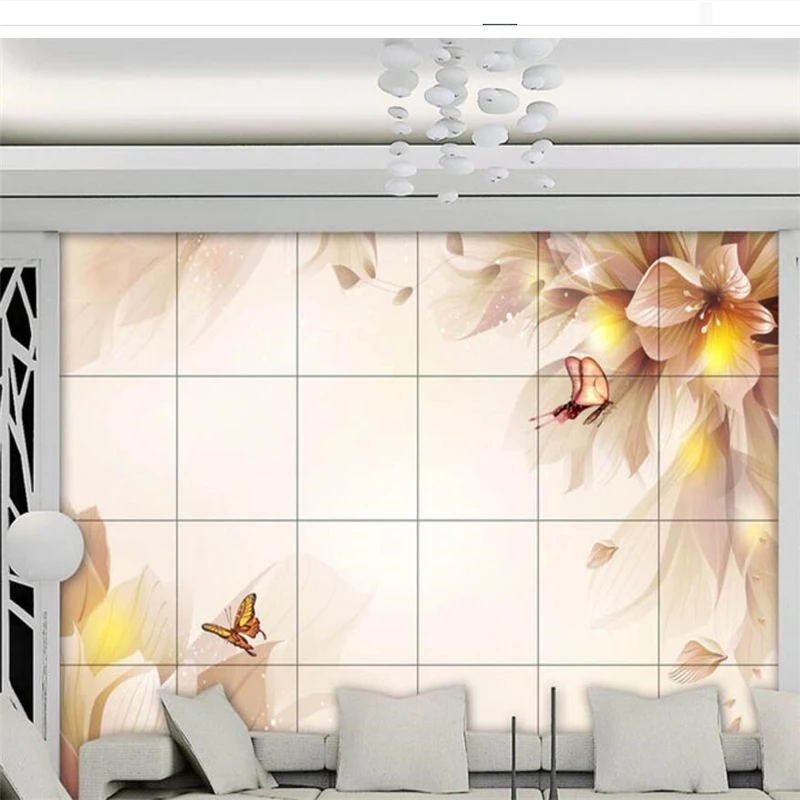 

wellyu papel de parede para quarto Custom wallpaper Bright stars dreaming flowers TV wall decoration painting wall paper