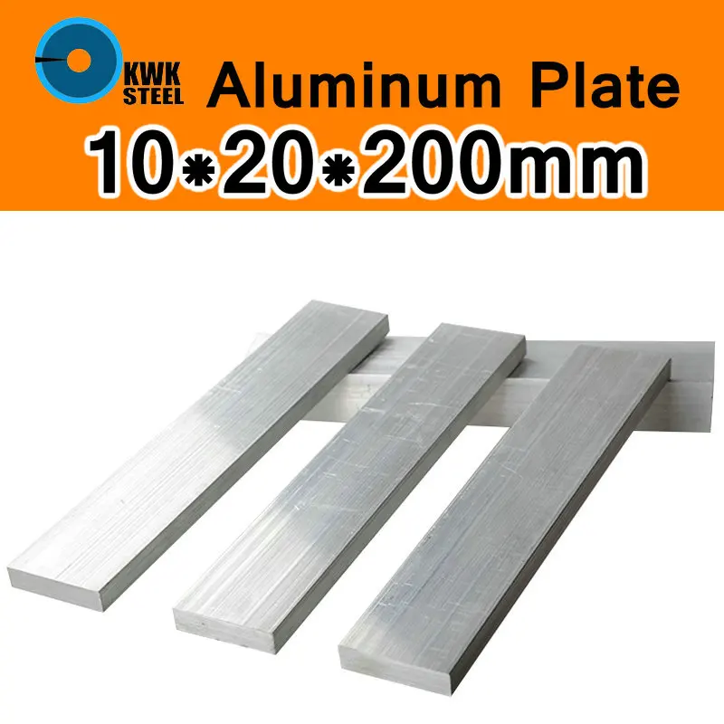 10*20*200mm Aluminum Alloy 6061 Plate Aluminium Sheet DIY Material Free Shipping