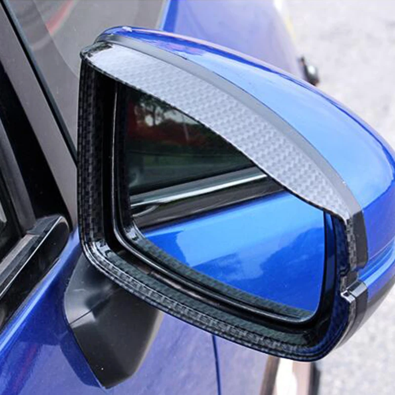 ABS Chrome For Honda FIT JAZZ 2014-2018 Car rearview mirror block rain eyebrow frame cover trim car styling accessories 2pcs