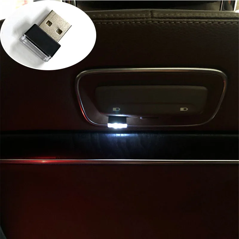 1Pc Car USB Atmosphere Lamp for Nissan Geniss Juke Almera Primera Pathfinder Sentra Versa Altima PATROL LEAF IDS Vmotion 2.0