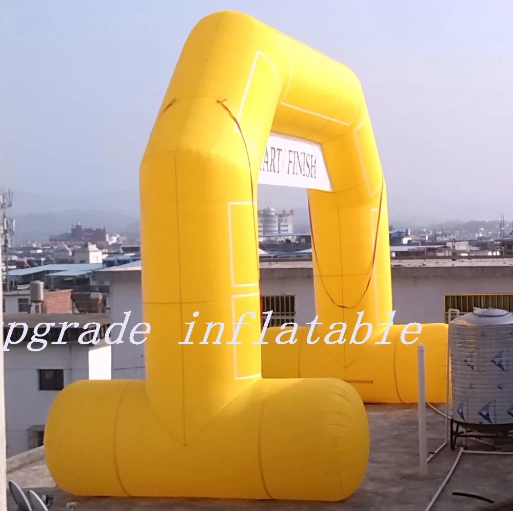 Hunge Unquine Design Custom Made Decoration Inflatable Start  Finish Line Arch With Removable banners standing freely